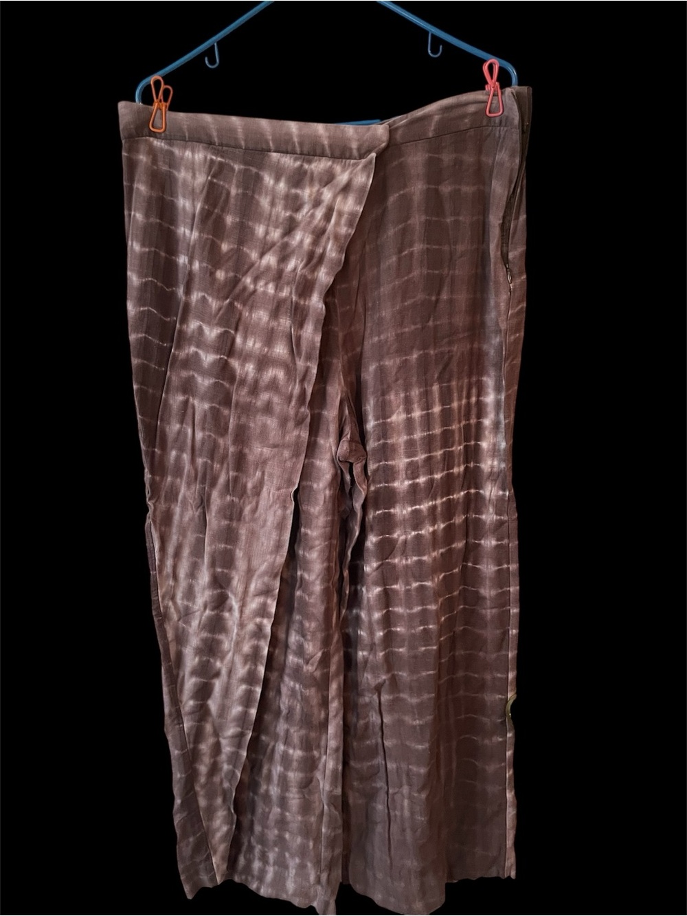 Zara Dusty Mauve Linen blend XL Pants - Picture 2 of 6
